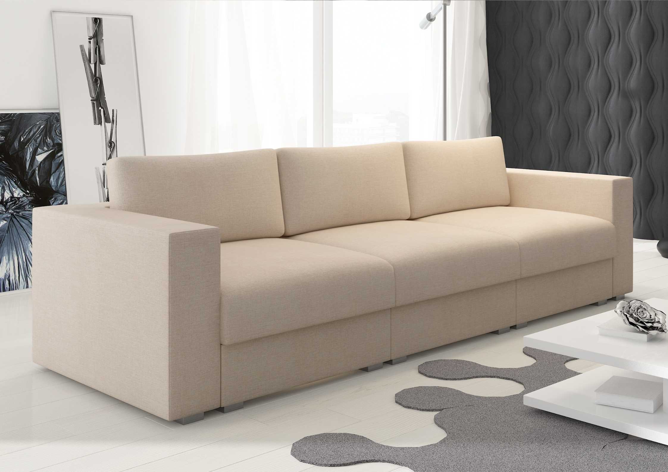 Modułowa sofa w kolorze beżowym